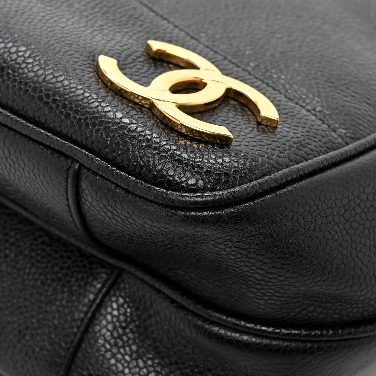 Chanel Caviar Triple CC Shoulder Bag Black 13 of 16