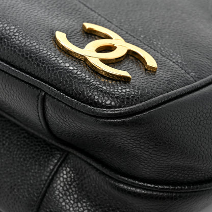 Chanel Caviar Triple CC Shoulder Bag Black 13 of 16
