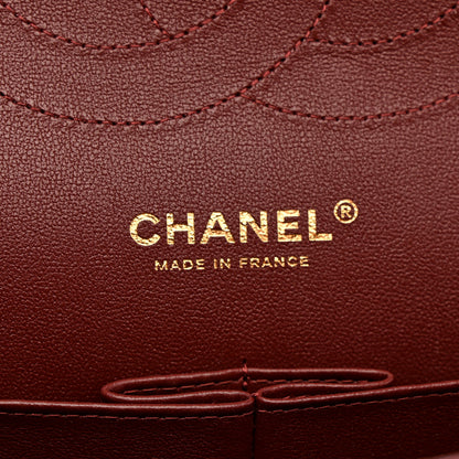 Chanel Caviar Quilted Jumbo Double Flap Burgundy 10 of 25