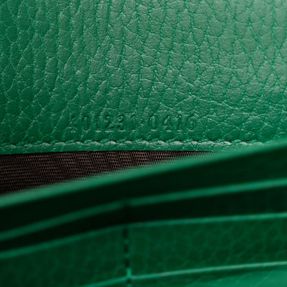 Gucci Calfskin Mini Dionysus Chain Wallet Emerald 7 of 11
