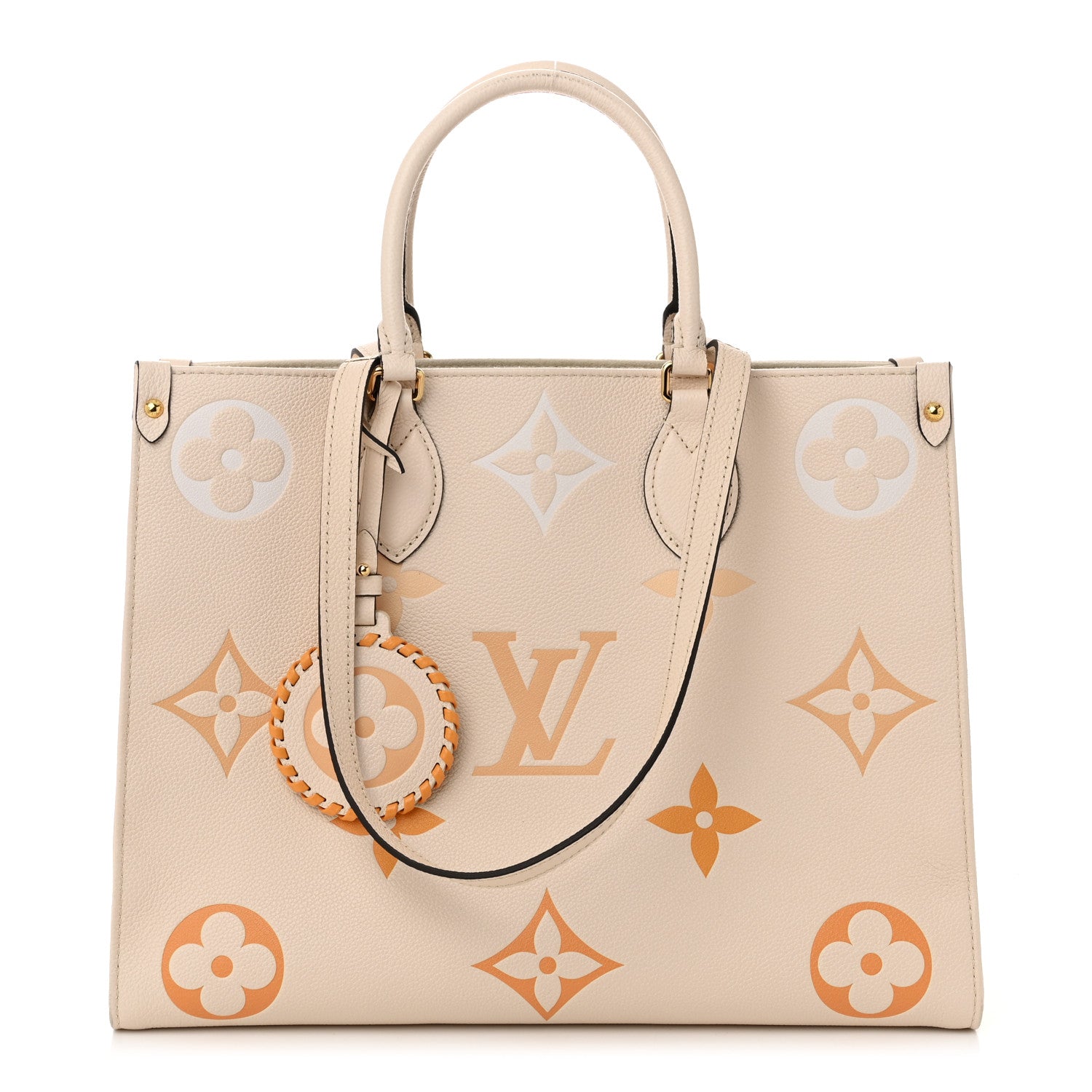 Louis Vuitton Empreinte Monogram Giant By The Pool Onthego MM Cream Saffron 1 of 11