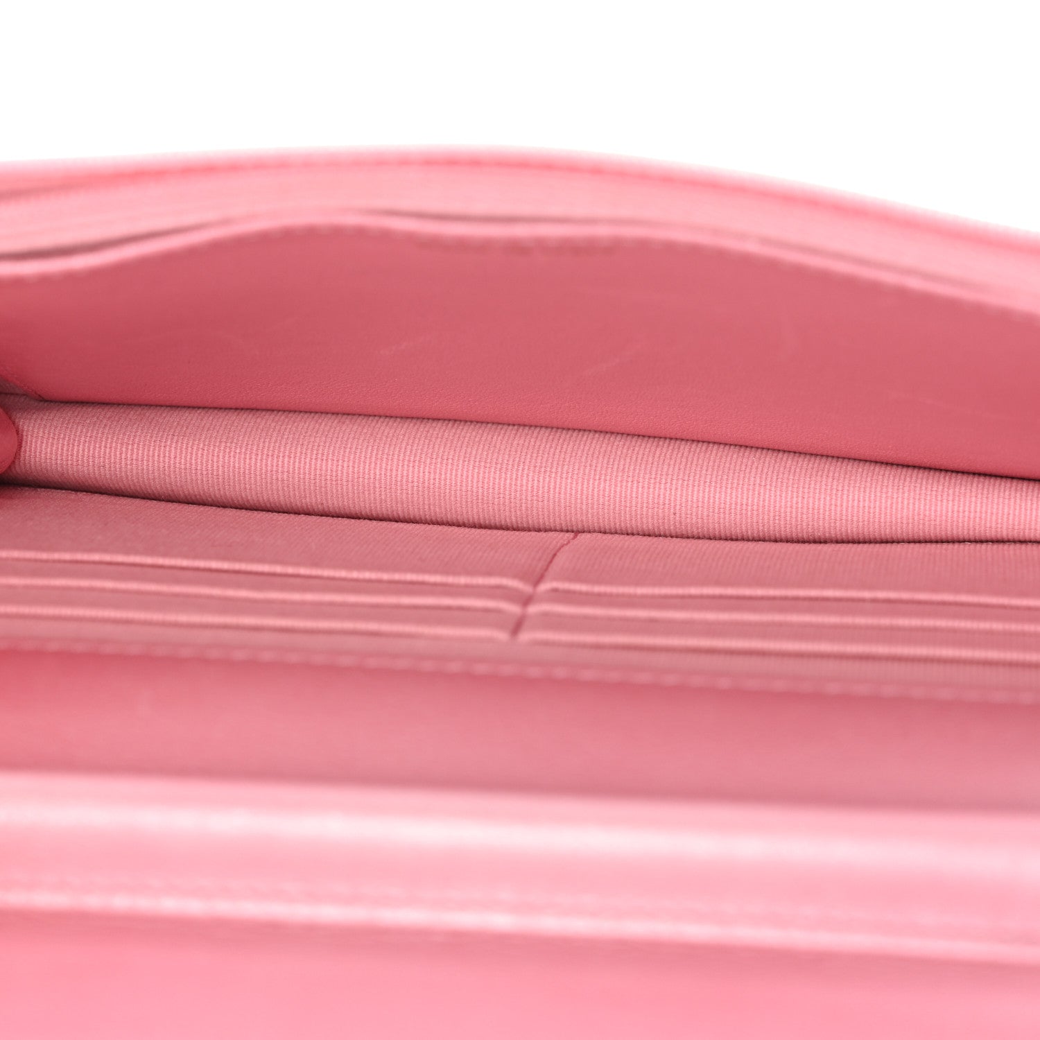 Chanel Iridescent Calfskin Quilted Wallet On Chain WOC Rose Pink 5 of 13