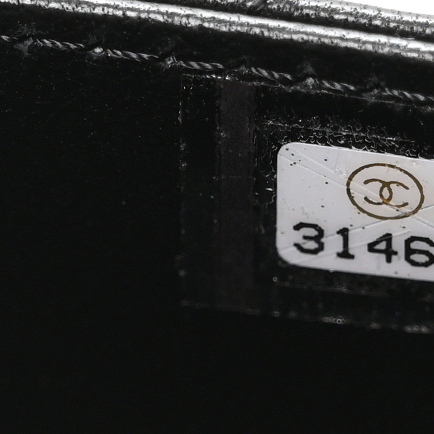 Chanel Lambskin Quilted Box Of Secrets Card Holder With Chain Black 6 of 9