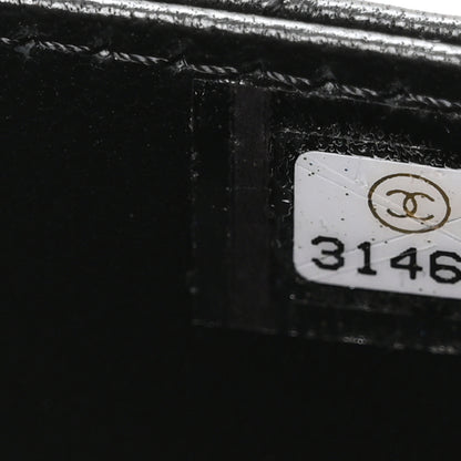 Chanel Lambskin Quilted Box Of Secrets Card Holder With Chain Black 6 of 9