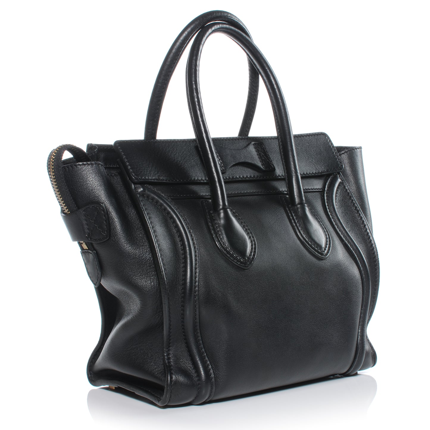 Smooth Calfskin Micro Luggage Black