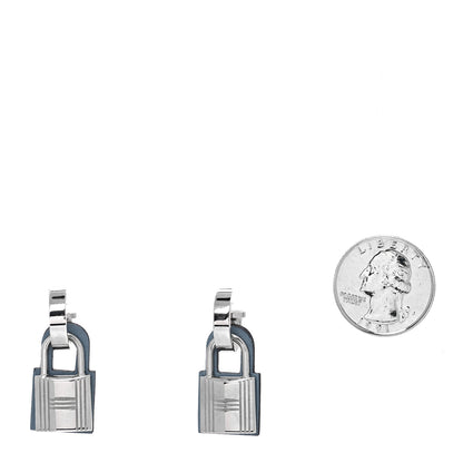 Hermes Palladium Swift O'Kelly Earrings 2 of 6