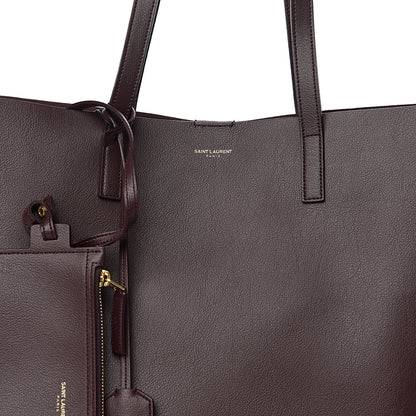 Saint Laurent Calfskin Large Shopping Tote Bordeaux 9 of 9