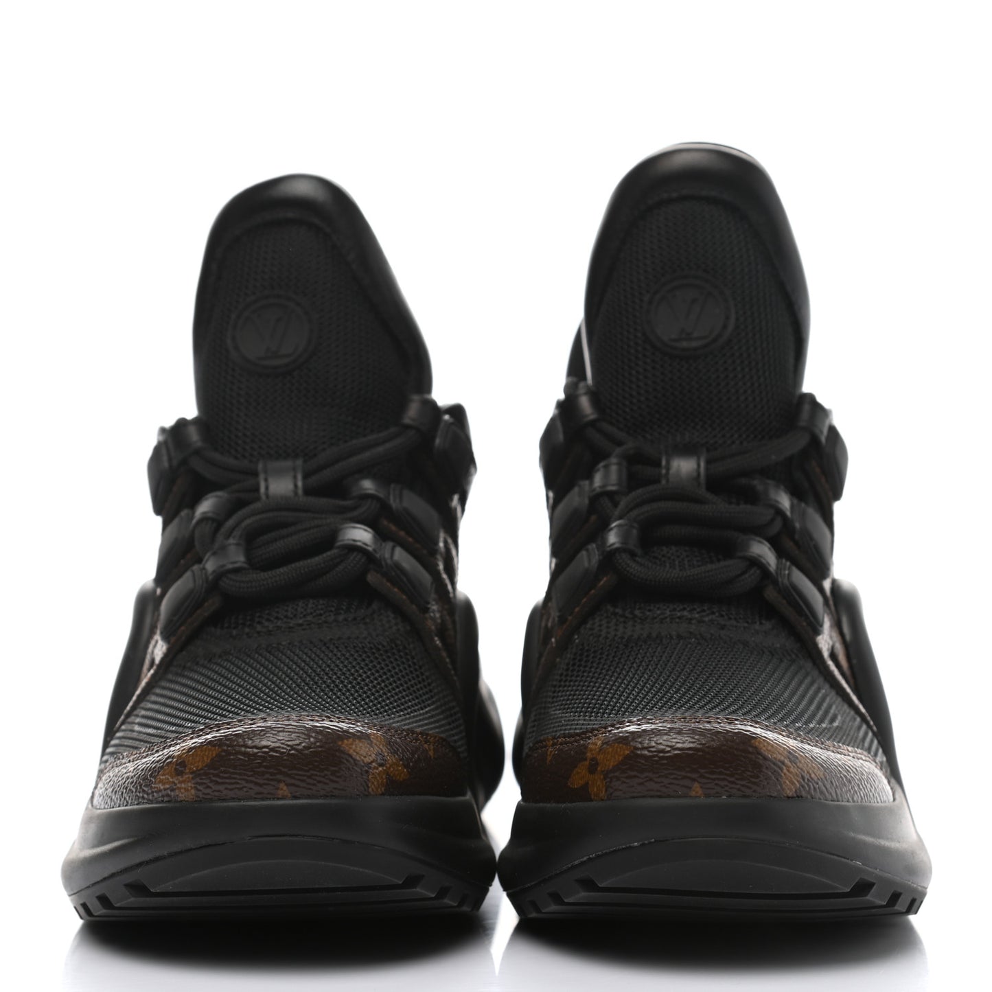 Calfskin Patent Monogram LV Archlight Sneakers 35 Black