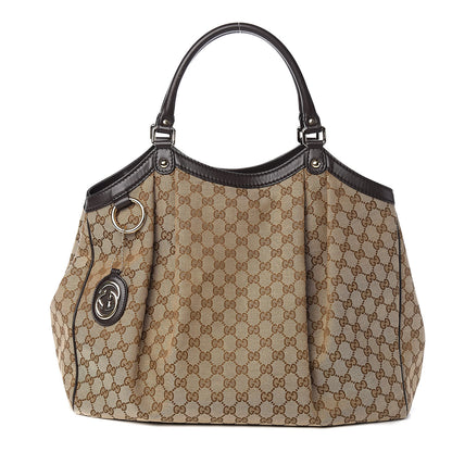 Gucci Monogram Large Sukey Tote Dark Brown 1 of 12