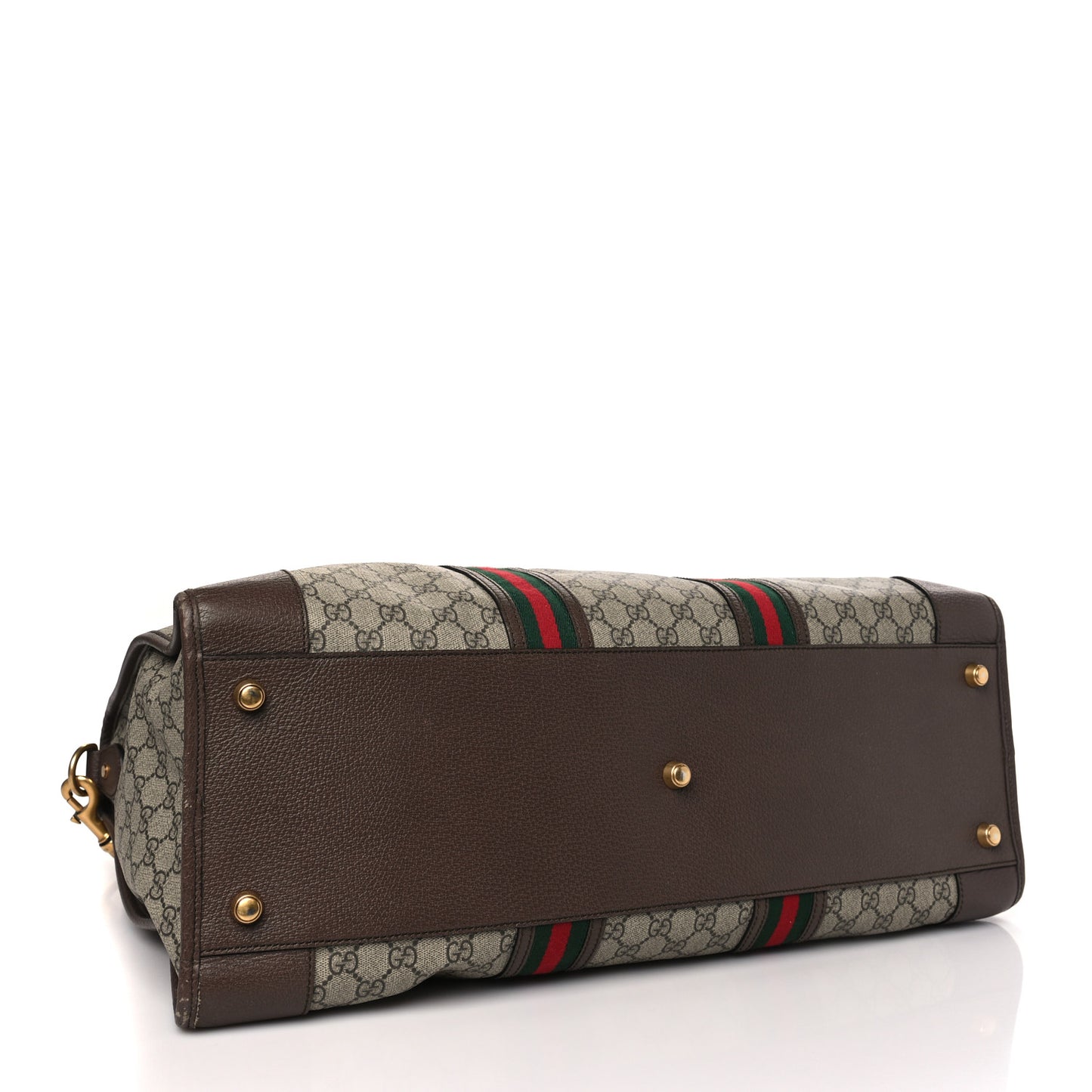 GG Supreme Monogram Web Large Ophidia Carry-On Duffle Bag Beige New Acero