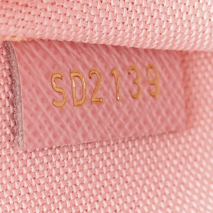 Louis Vuitton Damier Azur Pochette Felicie Chain Wallet Rose Ballerine 9 of 12