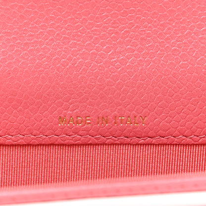 Chanel Caviar Quilted Flap Card Holder Pink 7 of 9