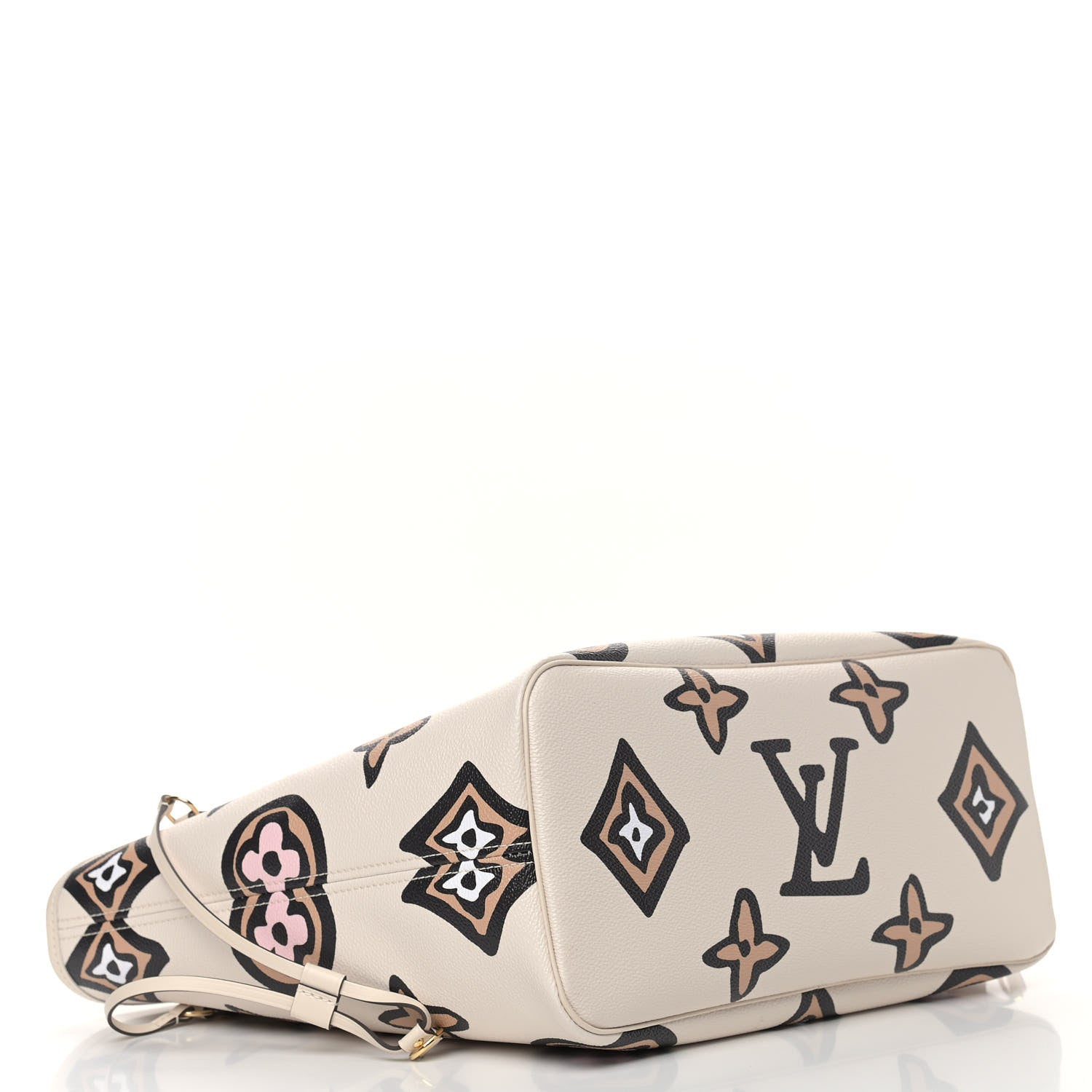 Louis Vuitton Monogram Giant Wild At Heart Neverfull MM Creme 4 of 8