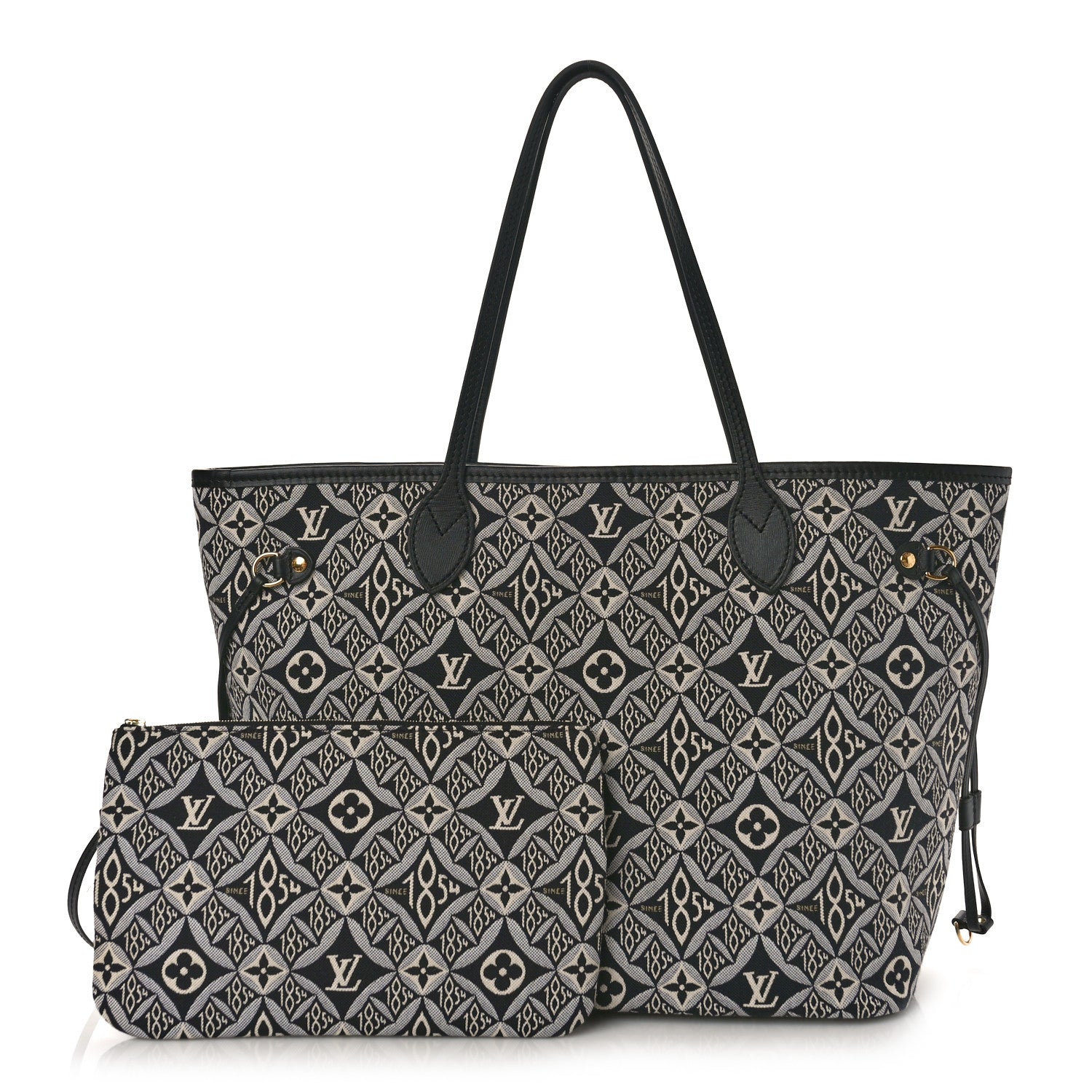 Louis Vuitton Jacquard Since 1854 Neverfull MM Grey 1 of 9