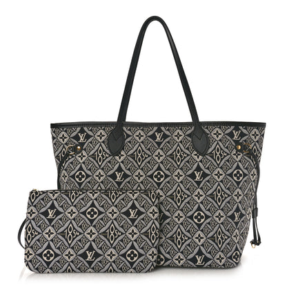 Louis Vuitton Jacquard Since 1854 Neverfull MM Grey 1 of 9