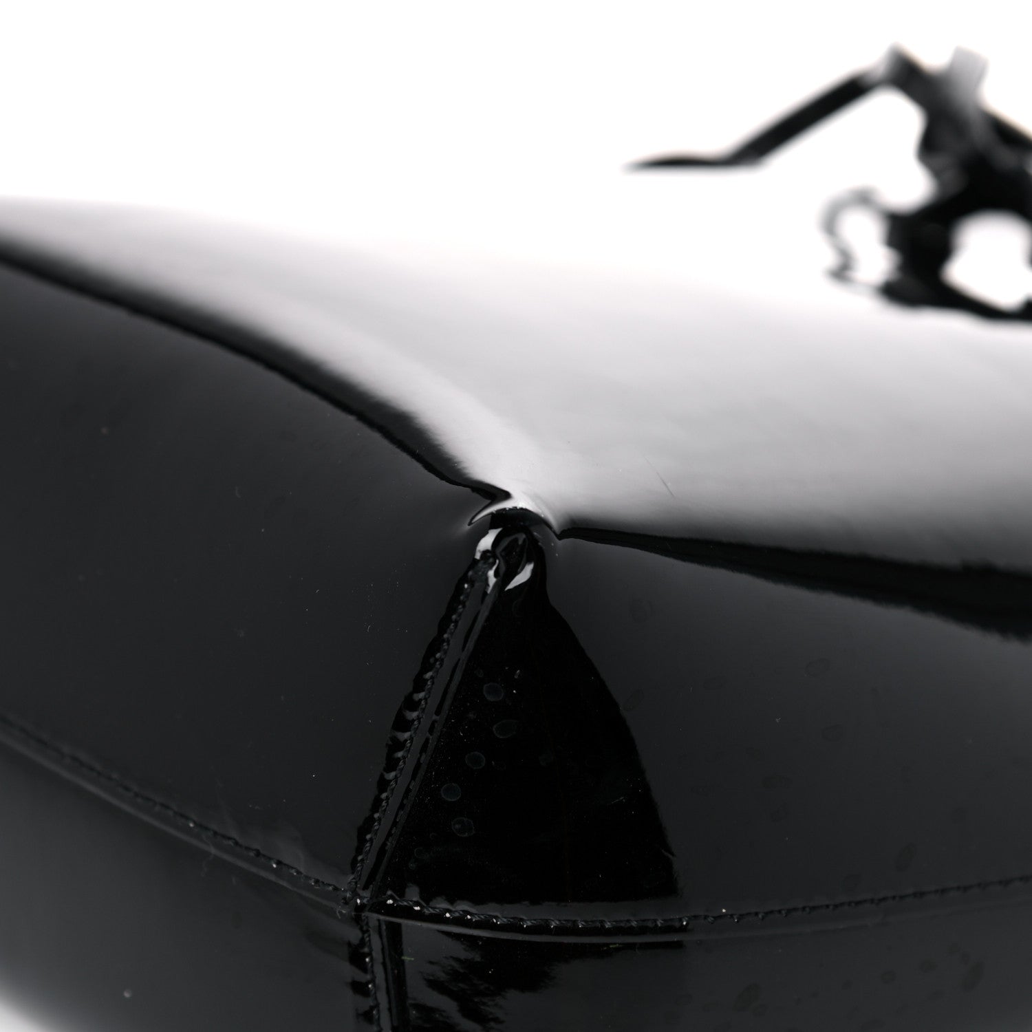 Mansur Gavriel Patent Calfskin Mini Mini Bucket Bag Black 8 of 14
