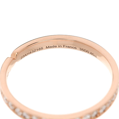 Hermes 18K Rose Gold Diamond PM Ever Kelly Wedding Band Ring 54 6.75 5 of 6