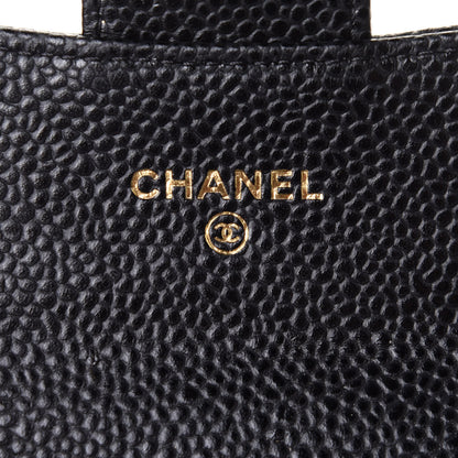 Chanel Caviar Quilted Flap Card Holder Wallet Black 6 of 8
