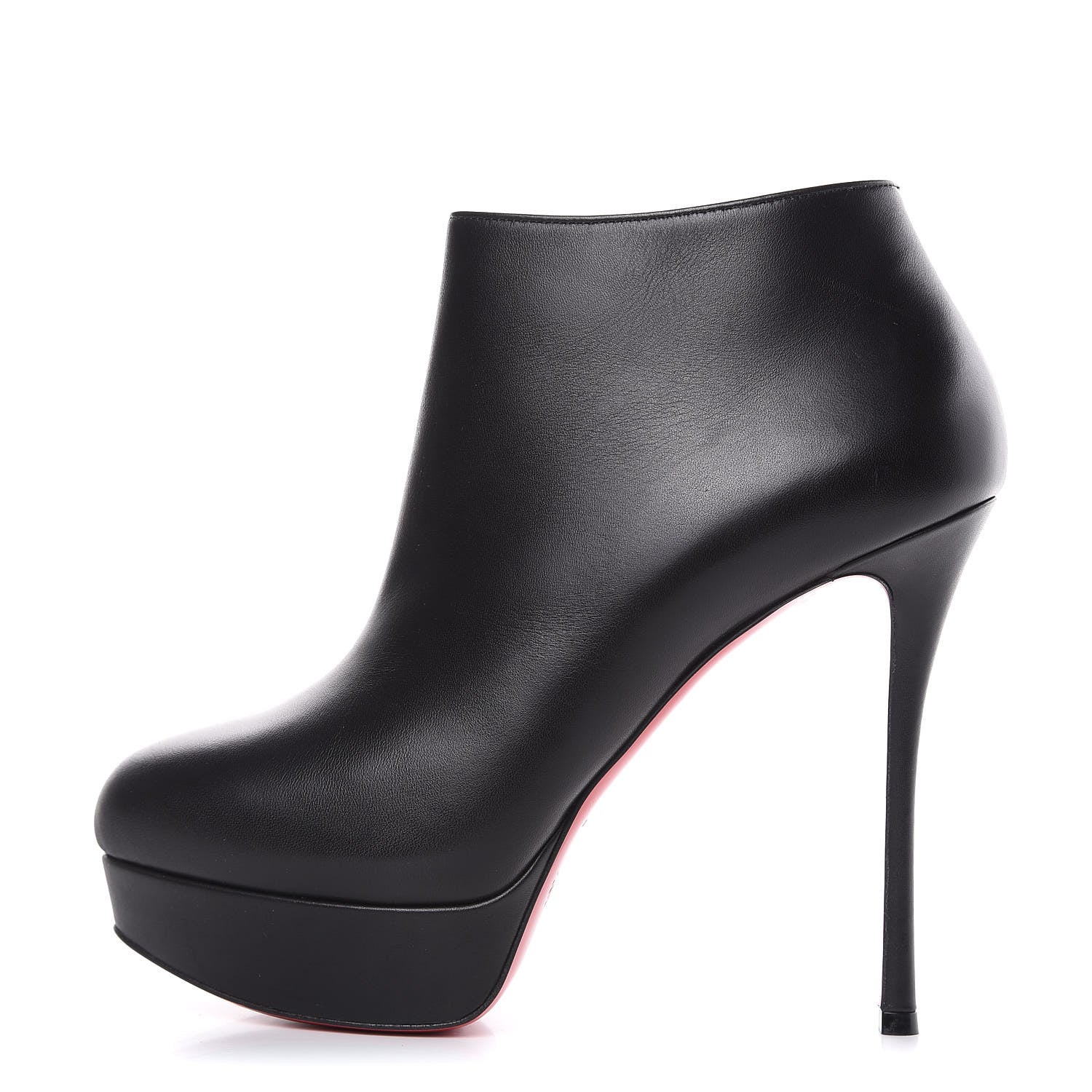 Christian Louboutin Calfskin Dirdibootie 130 Ankle Booties 37.5 Black 1 of 9