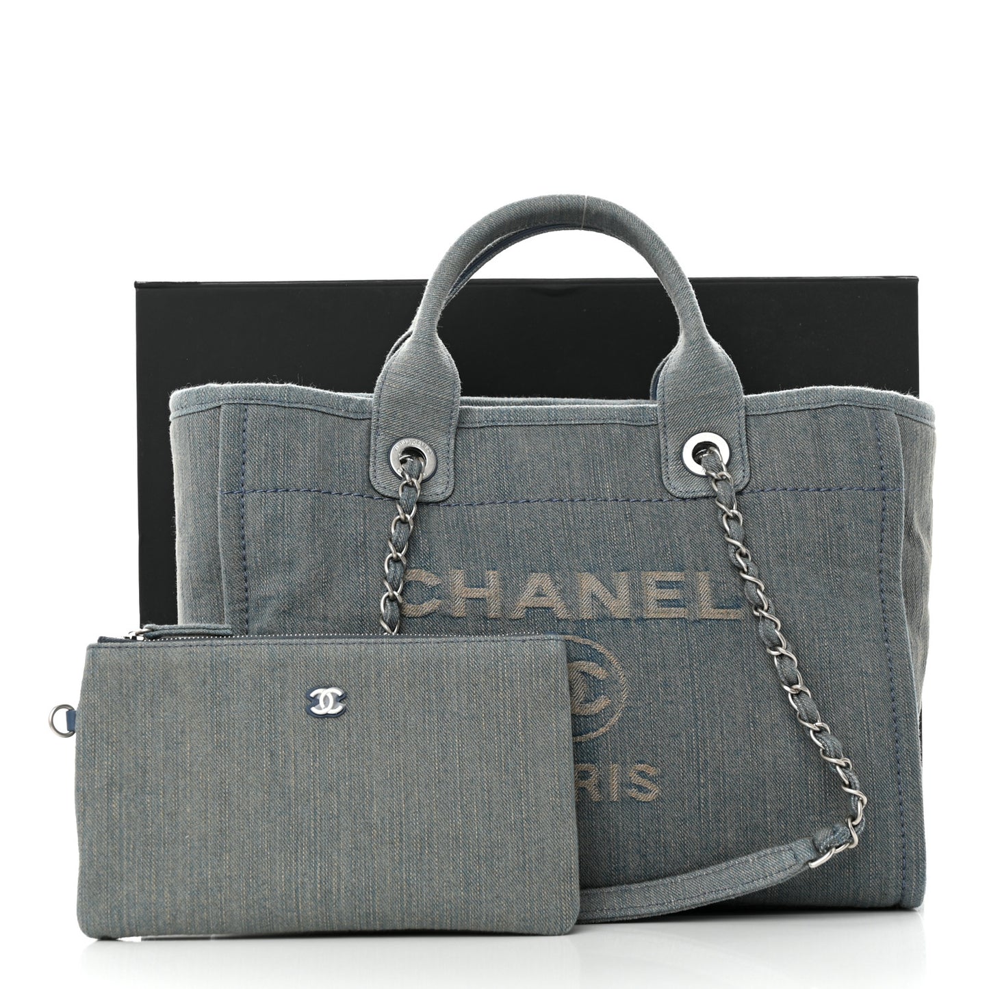 Denim Small Deauville Tote Light Blue