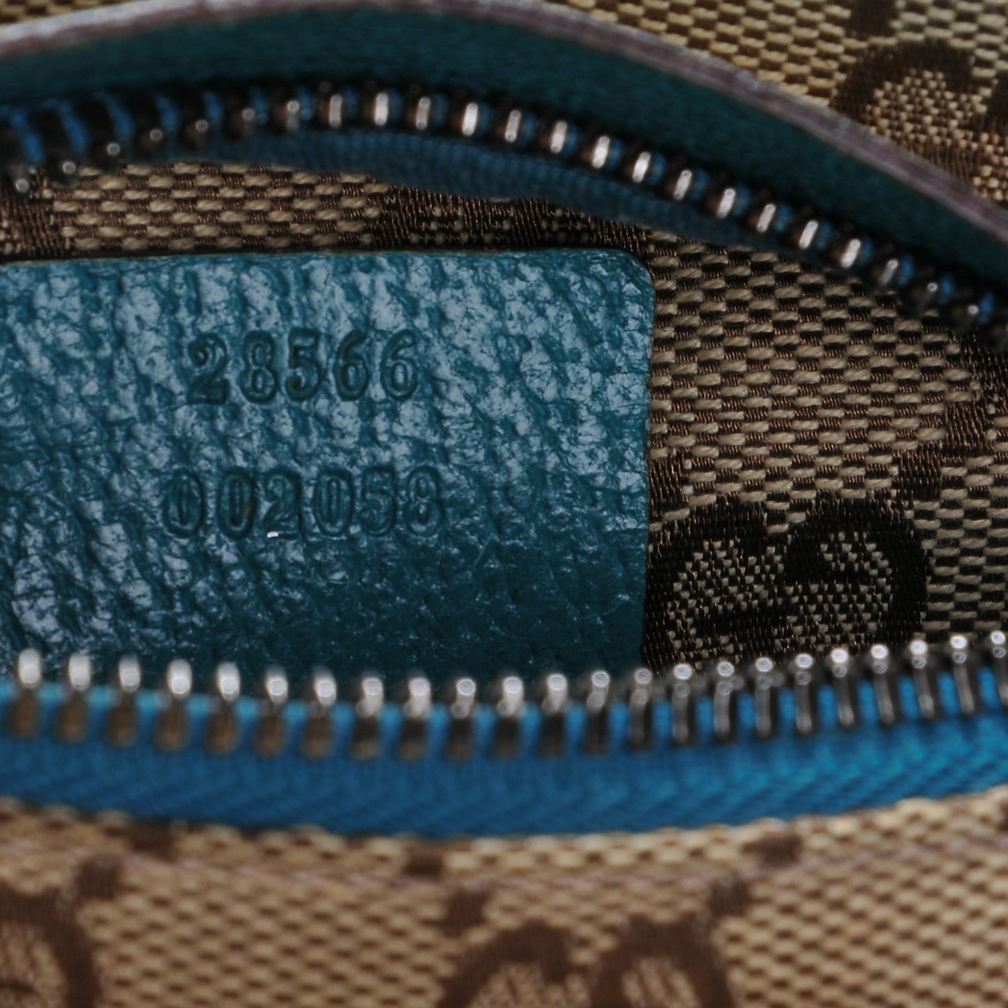 GG Monogram Web Double Pocket Belt Bag Turquoise