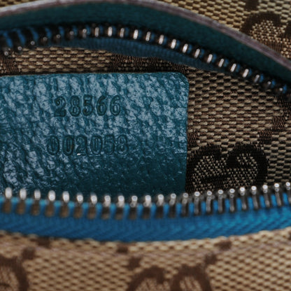 Gucci GG Monogram Web Double Pocket Belt Bag Turquoise 7 of 9