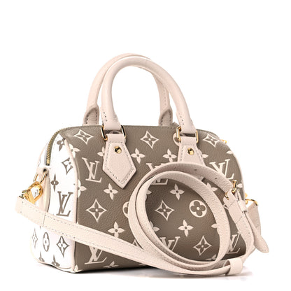 Louis Vuitton Empreinte Monogram Spring in the City Speedy Bandouliere 20 Kaki Beige Cream 2 of 9