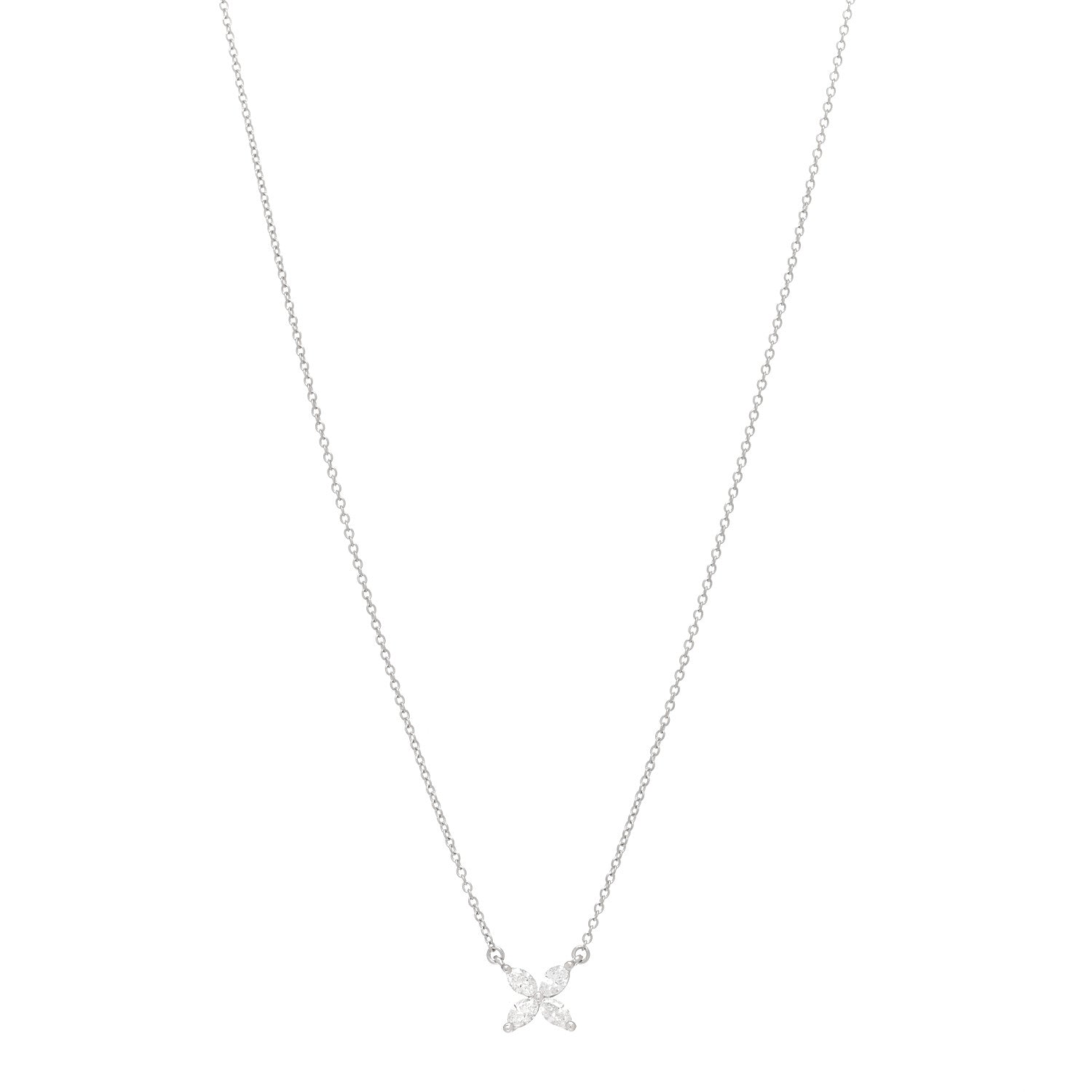 Tiffany Platinum Diamond Medium Victoria Necklace 1 of 6