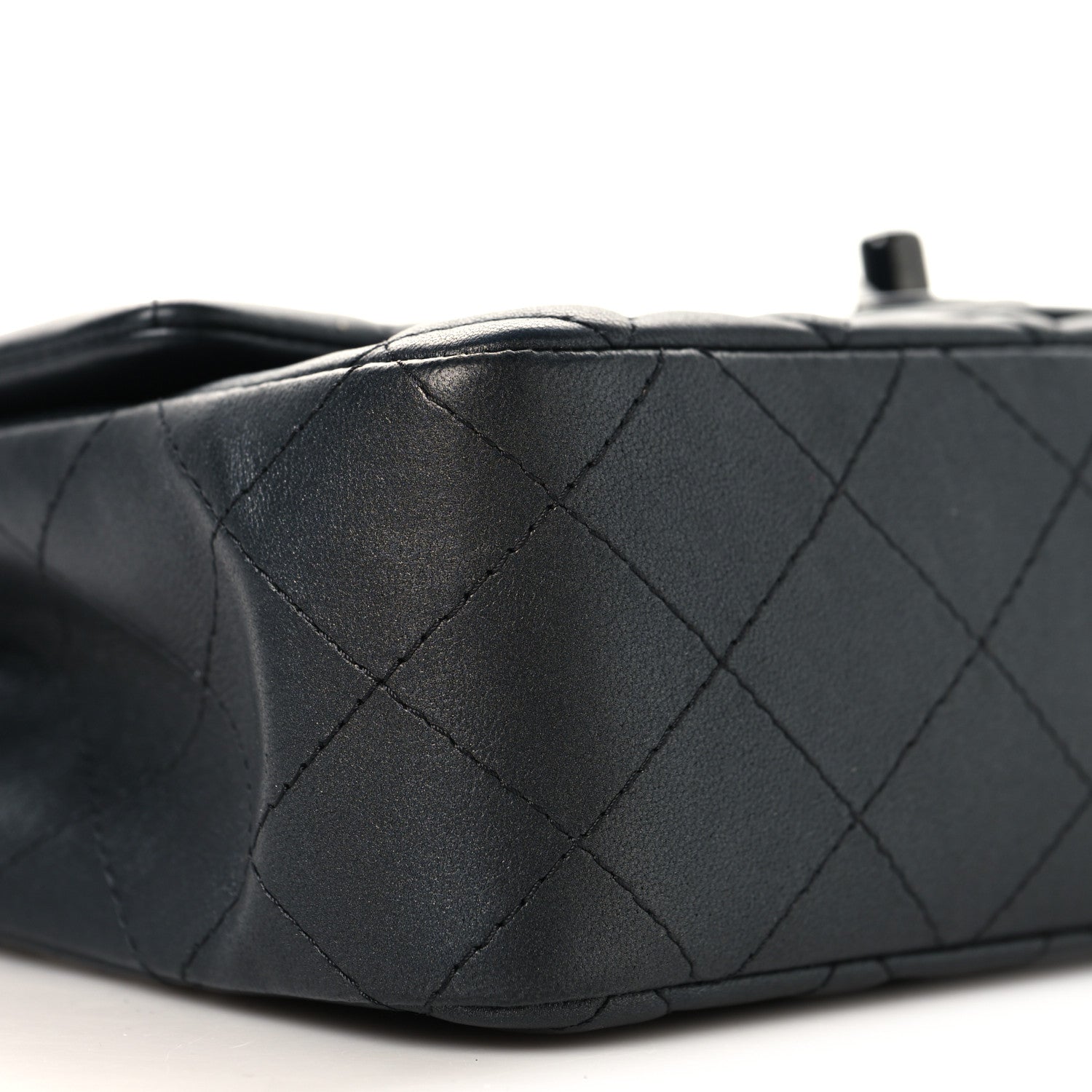 Chanel Pearly Lambskin Quilted Mini Rectangular Flap So Black 9 of 10