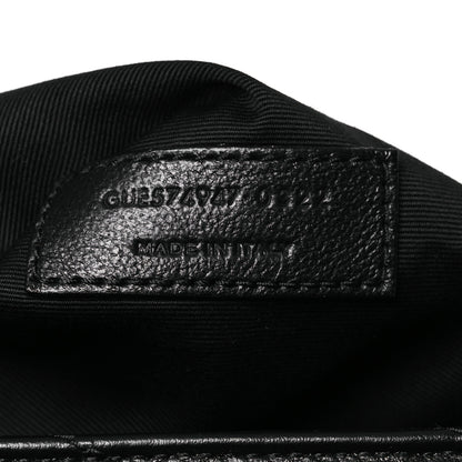 Saint Laurent Calfskin Y Quilted Monogram Monochrome Large Loulou Chain Satchel Black 10 of 15