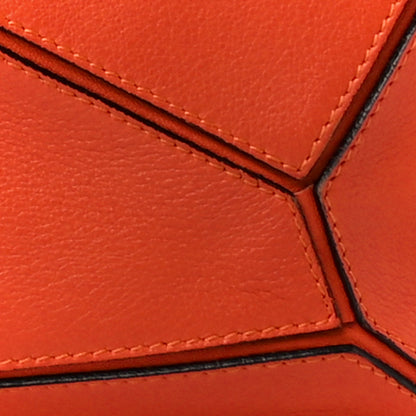 Loewe Calfskin Medium Puzzle Bag Orange 8 of 10