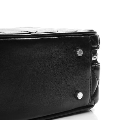 Saint Laurent Lambskin Matelasse Chevron Lunchbox Bag Black 7 of 7