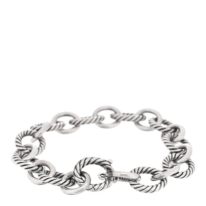 David Yurman Sterling Silver 13mm Large Oval Link Bracelet 2 of 3