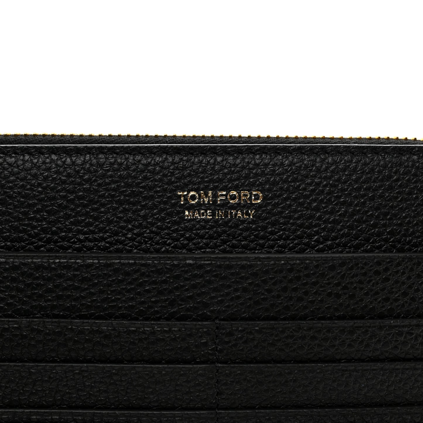 Calfskin Large Padlock Multifunction Wallet Black