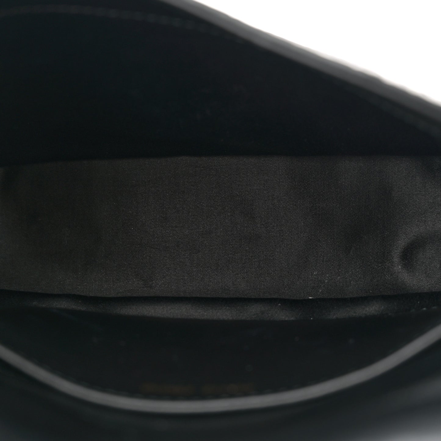Crocodile Print Calfskin Top Handle Bag Black