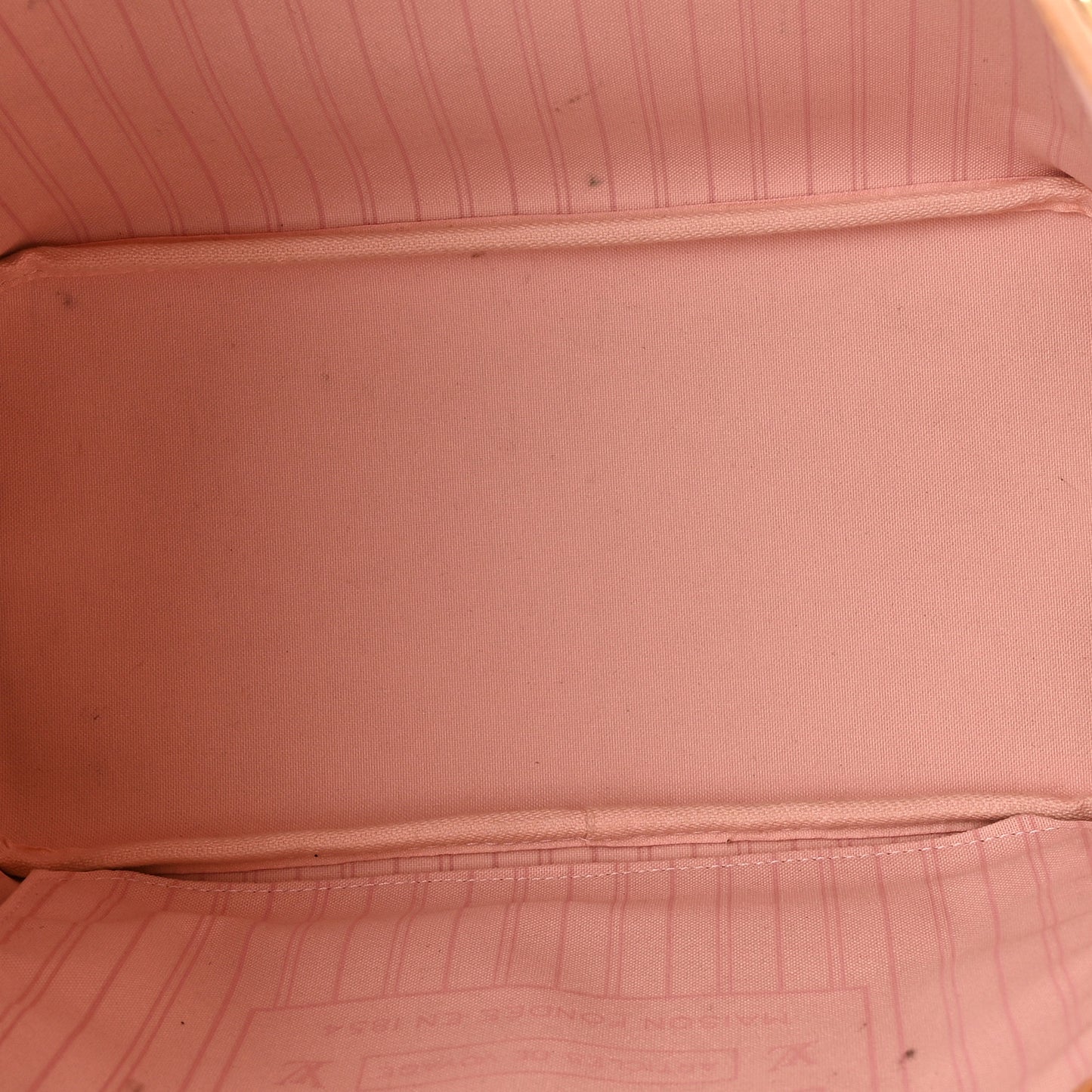 Damier Azur Neo Neverfull MM Rose Ballerine Rose Ballerine