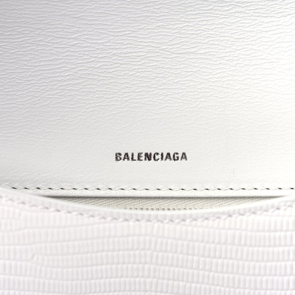 Balenciaga Patent Calfskin Lizard Embossed Ghost Sling Bag Optic White 6 of 12