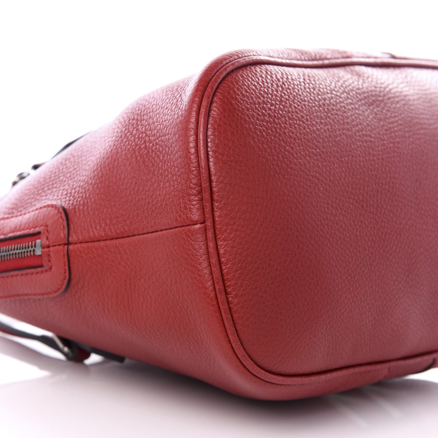 Gucci Calfskin Medium Web Dome Bag Red 5 of 8