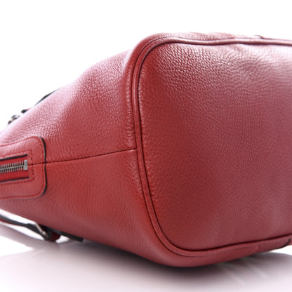 Gucci Calfskin Medium Web Dome Bag Red 5 of 8