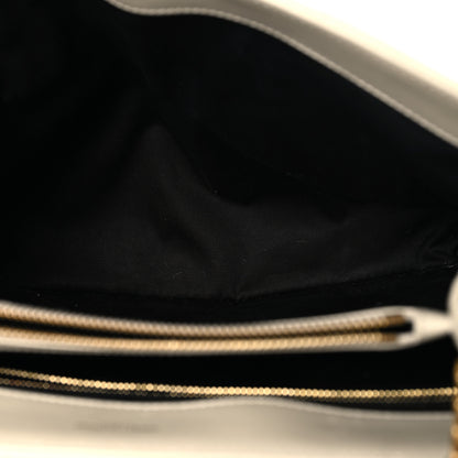 Saint Laurent Calfskin Y Quilted Monogram Medium Loulou Chain Satchel Crema Soft 4 of 11