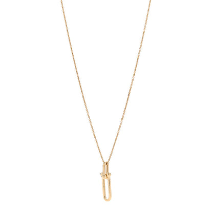 Tiffany 18K Yellow Gold HardWear Link Pendant Necklace 1 of 5