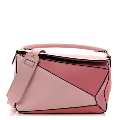 Loewe Calfskin Medium Puzzle Bag Soft Pink 1 of 12
