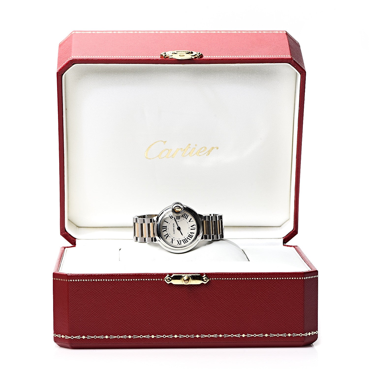 Cartier Stainless Steel 18K Yellow Gold 28mm Ballon Bleu De Quartz Watch 5 of 5