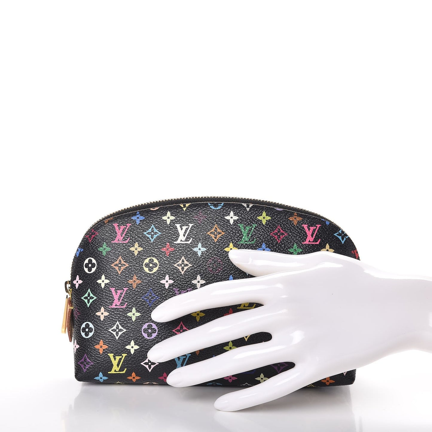 Monogram Multicolor Cosmetic Pouch Black Grenade