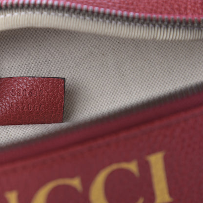 Gucci Grained Calfskin Logo Belt Bag Hibiscus Red 9 of 9