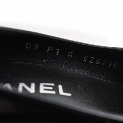 Chanel Patent Glitter Cap Toe Pumps 36 8 of 9