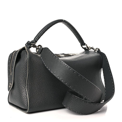 Fendi Cuoio Romano Selleria Lei Boston Tote Asfalto 3 of 9
