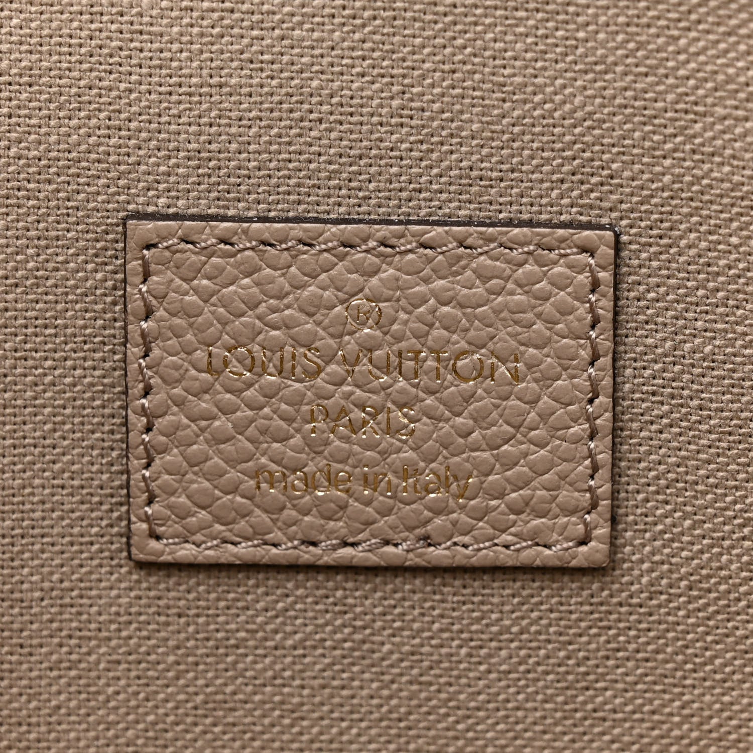 Louis Vuitton Empreinte Monogram Giant Felicie Pochette Tourterelle Creme 7 of 12