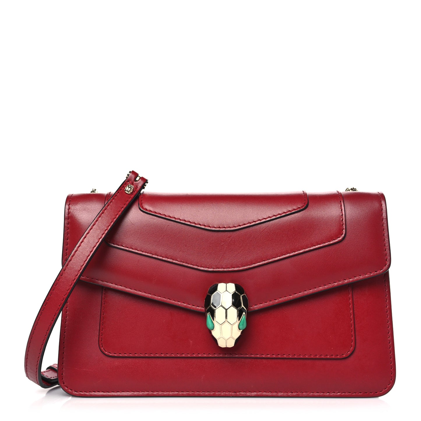 Calfskin Serpenti Forever Crossbody Bag Ruby Red