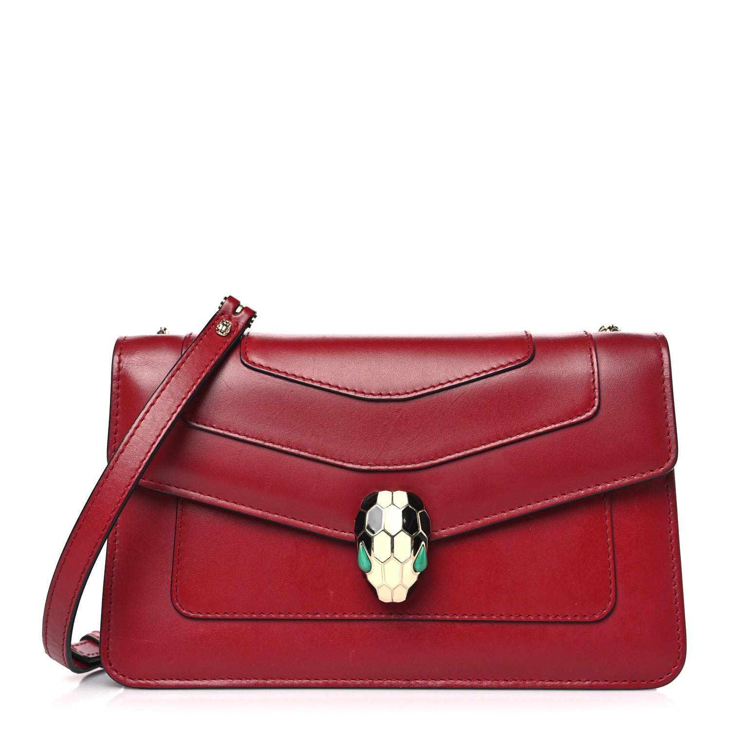 Bulgari Calfskin Serpenti Forever Crossbody Bag Ruby Red 1 of 10